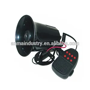 Sound Car Siren Vehicle Horn With Mic PA Speaker System Amplifier Emergency Sound