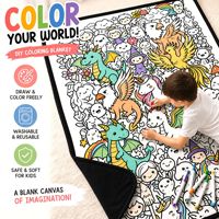 Vente Flash : Couverture à Colorier DIY pour Halloween, Couverture Créative pour Dessin d'Enfants, Activité Familiale Parent-Enfant, Peinture Amusante