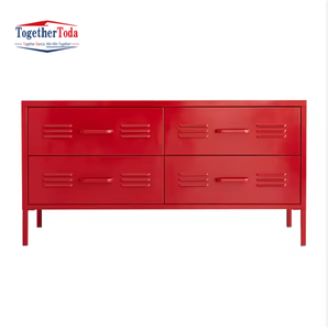 Armoire de rangement moderne modulaire écologique en métal à 4 tiroirs avec grande capacité pour la maison, le bureau, l'appartement commercial - Product Image 5