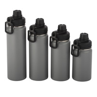 Botella Térmica de Boca Ancha con Aislamiento de Doble Pared de Acero Inoxidable de 18oz, 32oz, 40oz, Mantiene Bebidas Calientes y Frías