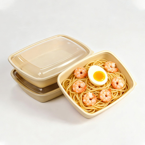 Disposable Plastic 1100ml Microwavable Leakproof Refrigerated Food <b>Container</b> Lid ISO9001 Certified Modern Design for Meal Prep - Product Image 3