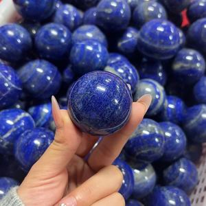 Sphère de cristal de <span class=keywords><strong>lapis</strong></span>-<span class=keywords><strong>lazuli</strong></span> naturel, cristal poli pour la méditation et la relaxation - Product Image 1