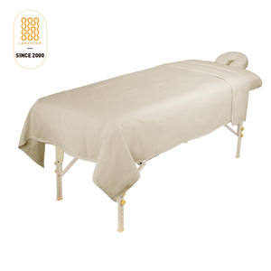 Vente flash : Ensemble de draps de massage en <span class=keywords><strong>flanelle</strong></span> 100 % coton, 3 pièces, doux - Product Image 2