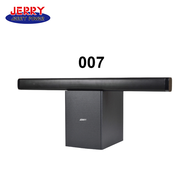 Wooden Sound Bar Speaker New Trend Home Theater System with Wireless 2.1 Channel 60W Multimedia Soundbar and Remote Control