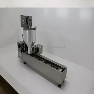 Elektrische einreihige automatische 3 Formen Donut Maker Friteuse Maschine Donut Maker mit Timer Donut Making Maschine