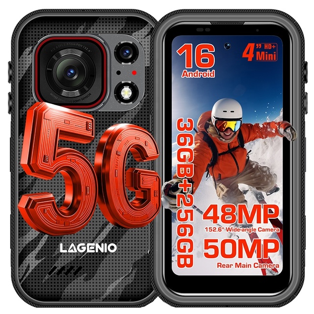 LAGENIO Eagle Pro 5GRugged Phone With Action Camera IP68 Waterproof 5G Android 16 33W Fast Charging Bulk Wholesale Global B2B