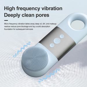 Herramienta de Belleza Sónica para la Piel, Cepillo de Limpieza Facial de Silicona Impermeable, Máquina de Cepillo de Limpieza Facial Eléctrico, Cepillo Exfoliante - Product Image 3