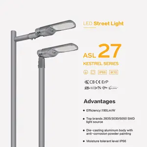 Le site Web de rue de lumière led examine les poteaux de réverbère octogone à bras unique de 8m - Product Image 2