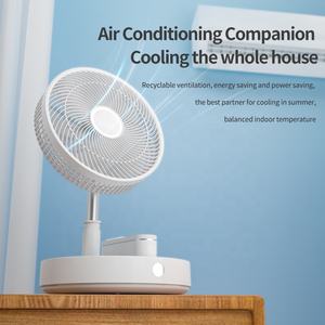 Ventilateur de poche pliable <span class=keywords><strong>ADYSS</strong></span> P30, petit ventilateur électrique portable rechargeable par USB, en métal, avec télécommande, mini ventilateur télescopique - Product Image 6