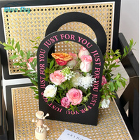 Fournitures de fleuriste en papier kraft à emporter à la mode emballage de bouquet personnalisé sacs de fleurs cadeaux