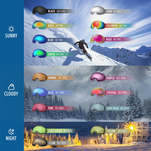 OutdoorMaster 2025 Lunettes <span class=keywords><strong>de</strong></span> ski OEM Logo personnalisé Sans cadre Rétro Anti-buée Protection UV Lunettes <span class=keywords><strong>de</strong></span> neige Snowboard Sports Googles - Product Image 5