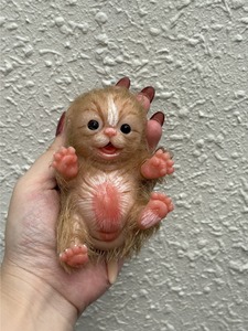 Muñecos de Animales de Silicona <span class=keywords><strong>Reborn</strong></span>, Gato Miniatura Realista de 5 Pulgadas, Juguete Lindo y Suave - Product Image 4