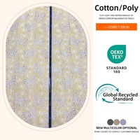 Tissu en dentelle florale respirant et hydrosoluble 100% coton pour vêtements brodés ou robes hawaïennes