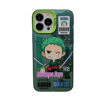 Funda para Teléfono Compatible con Carga Inalámbrica, Diseño de Dibujos Animados de One Piece Luffy, Electrochapada, Transparente, Impermeable, Resistente a Golpes, de PC Acrílico