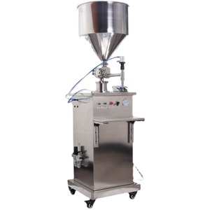 Semi-automatic Pneumatic Vertical Paste Filling Machine High-viscosity Gel Honey Shampoo Quantitative Filling <b>Plastic</b> Bottles - Product Image 2