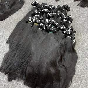 Perruque de cheveux humains, 100% cheveux vierges bruts cheveux raides naturels vietnamiens, perruque de cheveux humains partie centrale - Product Image 4