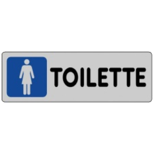 Étiquette de toilette pour femme 15x5 cm Outil de tournage Produit - Product Image 1