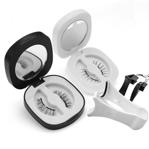 Faux <span class=keywords><strong>cils</strong></span> magnétiques moelleux en gros, emballage personnalisé, couleur personnalisée - Product Image 1