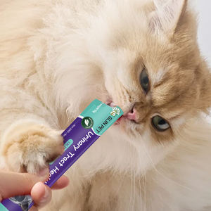 מזון לחיות מחמד 15 גרם מרכיבים טבעיים רצועות חתול, משחת בריאות בדרכי השתן, ארנבת, עוף, זרע צמחים, דאהא, תוספי תזונה - Product Image 4