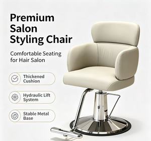 Sillón de Barbería Hidráulico Giratorio para Estilismo, Peluquería, Maquillaje, Permanente y Tinte - Product Image 1