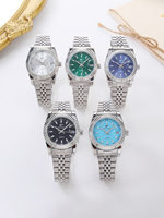 Montre à quartz rétro unique personnalisée pour femmes, bracelet en or rose, petites montres à quartz pour femmes