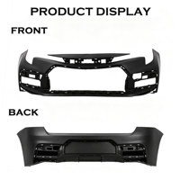Topzonauto Nouveau Kit de Grille de Pare-chocs Avant et Phares Antibrouillard 2020-2022 pour Berline SE XSE, Fixation par Vis, en Plastique