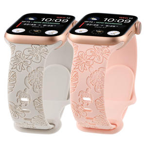 Correa Deportiva de Silicona Suave con Estampado de Tortuga y Flores para <span class=keywords><strong>Apple</strong></span> <span class=keywords><strong>Watch</strong></span>, Compatible con Tamaños 38, <span class=keywords><strong>40</strong></span>, 41, 42, 44, 45, 49 <span class=keywords><strong>mm</strong></span>, iWatch Ultra <span class=keywords><strong>2</strong></span>, <span class=keywords><strong>SE</strong></span>, 9, 8, 7, 6, 5 - Product Image 6