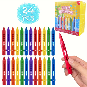 Set di Pastelli da Bagno Lavabili, Facili da Pulire, Colorati, per Doccia e Vasca, Giocattoli per Bambini - Product Image 1