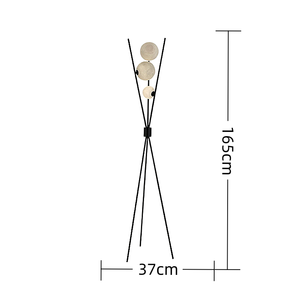 Nordic Ins Luxury Minimalist LED Lámpara de pie con diseño lunar Metal pequeño para sala de estar Sofá Dormitorio Red Ins Atmosphere - Product Image 2