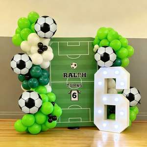 Kit <span class=keywords><strong>de</strong></span> Decoración con Globos <span class=keywords><strong>de</strong></span> Aluminio con Diseño <span class=keywords><strong>de</strong></span> Fútbol <span class=keywords><strong>para</strong></span> Eventos Deportivos, Celebraciones y Animación - Product Image 3