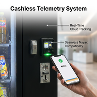 Distributeur automatique de boissons froides et de snacks à grande capacité avec fentes ajustables, gestion cloud SDK, certifié CE