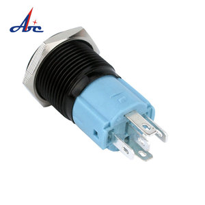 <span class=keywords><strong>1911</strong></span> 16mm không thấm nước Đầu phẳng 12V kim loại vòng màu đỏ chiếu sáng nút nhấn tạm thời dẫn chuyển đổi - Product Image 4