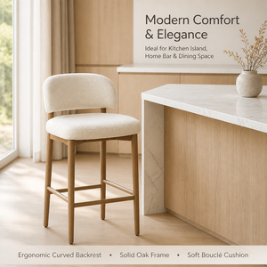 Sgabelli da Bar <span class=keywords><strong>in</strong></span> <span class=keywords><strong>Legno</strong></span> Massello di Lusso, Moderni e Confortevoli, <span class=keywords><strong>Sedie</strong></span> Alte <span class=keywords><strong>per</strong></span> <span class=keywords><strong>Cucina</strong></span>, Pub, Caffè e Sala da Pranzo - Product Image 2