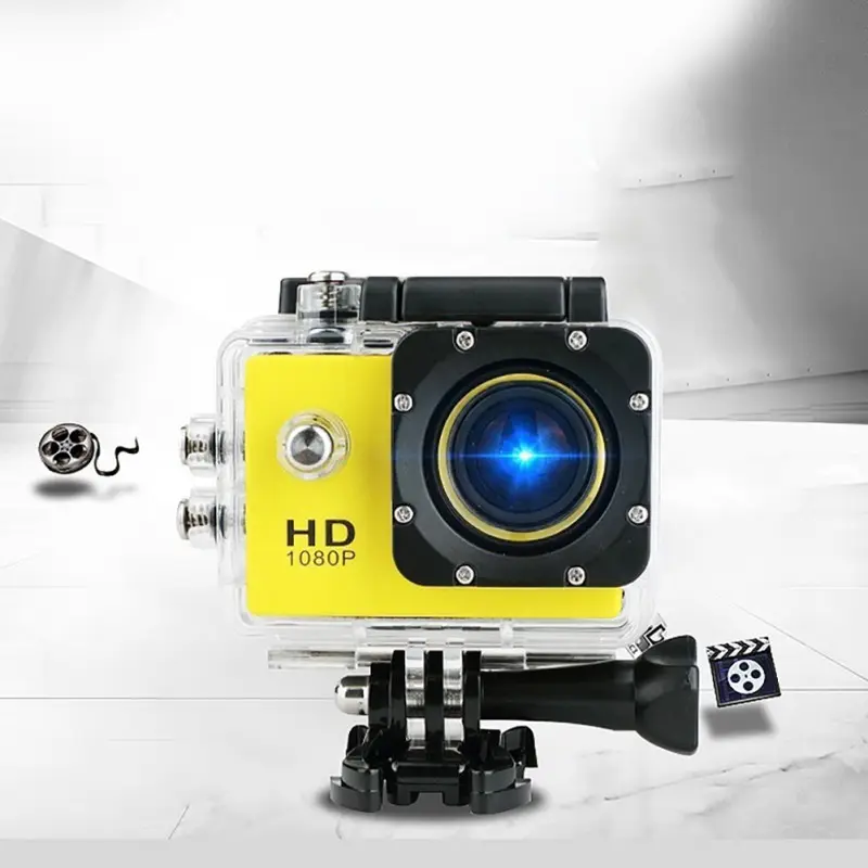 HD 4K Спортивная камера экшн-камера пластиковая 30 м водонепроницаемая для дайвинга профессиональная спортивная мини-камера Dv 1080P видеокамера велосипедный шлем автомобильная камера Dvr