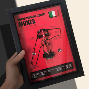 Sf23 LeclercプラスチックABSカーモデル3Dステレオ1:32スケールレーシングトラック壁吊り写真フレーム - Product Image 5