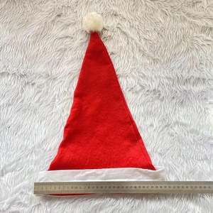 Chapeau de Père Noël <span class=keywords><strong>Pas</strong></span> <span class=keywords><strong>Cher</strong></span> Transfert Thermique Logo Personnalisé Chapeau Non Tissé Dégradable Chapeaux de Noël Écologiques - Product Image 4