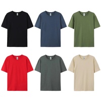 T-shirt en coton noir surdimensionné en gros, unisexe, col rond, épaules tombantes, logo personnalisé, t-shirt noir décontracté en tricot