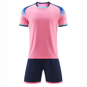 Respirável manga curta futebol treino terno para homens mulheres crianças esportes equipe uniformes conjunto de camisas - Product Image 4