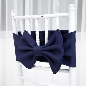 New Style <strong>Elastic</strong> Plain Dyed Chair Sashes Belt Stretch Polyester White Chair Back <strong>Bow</strong> for <strong>Wedding</strong> Banquet Party Event Decoration - Product Image 5
