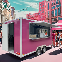 Bon prix Remorque alimentaire multifonctionnelle Street Mobile Ice Cream Candy Trailer