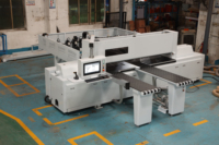 Machine de découpe de portes en bois à trois côtés de haute précision Mingan MA-NP280S, scie à panneaux CNC avec rouleau de pression