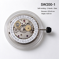 SW200-1 Mechanisches Uhrwerk, 3 Zeiger, Datum, 25,60 mm Durchmesser, 4,60 mm Höhe, Ersatzteil für automatische Herrenarmbanduhr