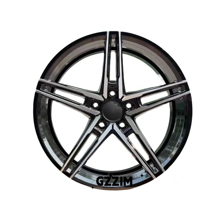 Ricambi Auto cerchi ruota universial 18 * 8.5J per Auto universale nero opaco/nero finitura lucida