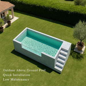 Piscina de fibra de vidrio, piscina para niños, tumbona para piscina, piscina personalizada para exteriores, piscina marina - Product Image 1