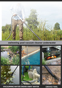 Aspirateur pour bassin EAKO EC809P-35P, 9 gallons, 5,5 CV de pointe, machine de nettoyage électrique pour piscine, utilisation humide et sèche, pour voitures - Product Image 4