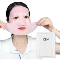 Masque Visage Rose en Tissu à l'ADN de Saumon, PDRN, Centella, Vitamine C et Collagène – Hydratation, Raffermissement du Teint, Effet Peau de Verre – Guangdong