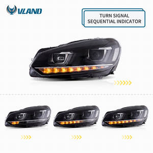 VLAND Usine LED Phares 2008-2011 2012 2013 Avec Séquentielle Clignotant Phare Pour <span class=keywords><strong>VW</strong></span> <span class=keywords><strong>GOLF</strong></span> <span class=keywords><strong>VI</strong></span> mk6 <span class=keywords><strong>golf</strong></span> <span class=keywords><strong>6</strong></span> Phares - Product Image 3