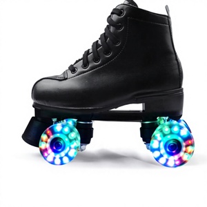 <span class=keywords><strong>Pattini</strong></span> a Rotelle Artistici OEM, Stile Vintage per Danza all'Aperto, Ruote LED Luminose, Cuscinetti ABEC-9, per Adulti e Bambini - Product Image 1