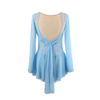 Robe de justaucorps pour filles, patinage artistique, roller, danse, ballet, costume de danse pour compétition de patinage artistique, strass