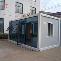 Maison préfabriquée modulaire détachable en conteneur pour jardin, maison, hôtel, bureau, salle de jeux, appartement, dortoir, école, salle de classe